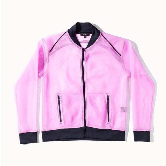 NWOT Pink mesh workout jacket - Picture 2 of 5